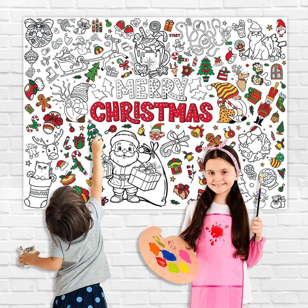 Mantel para Colorear Gigante Quimoy Navidad 109 x 81 cm
