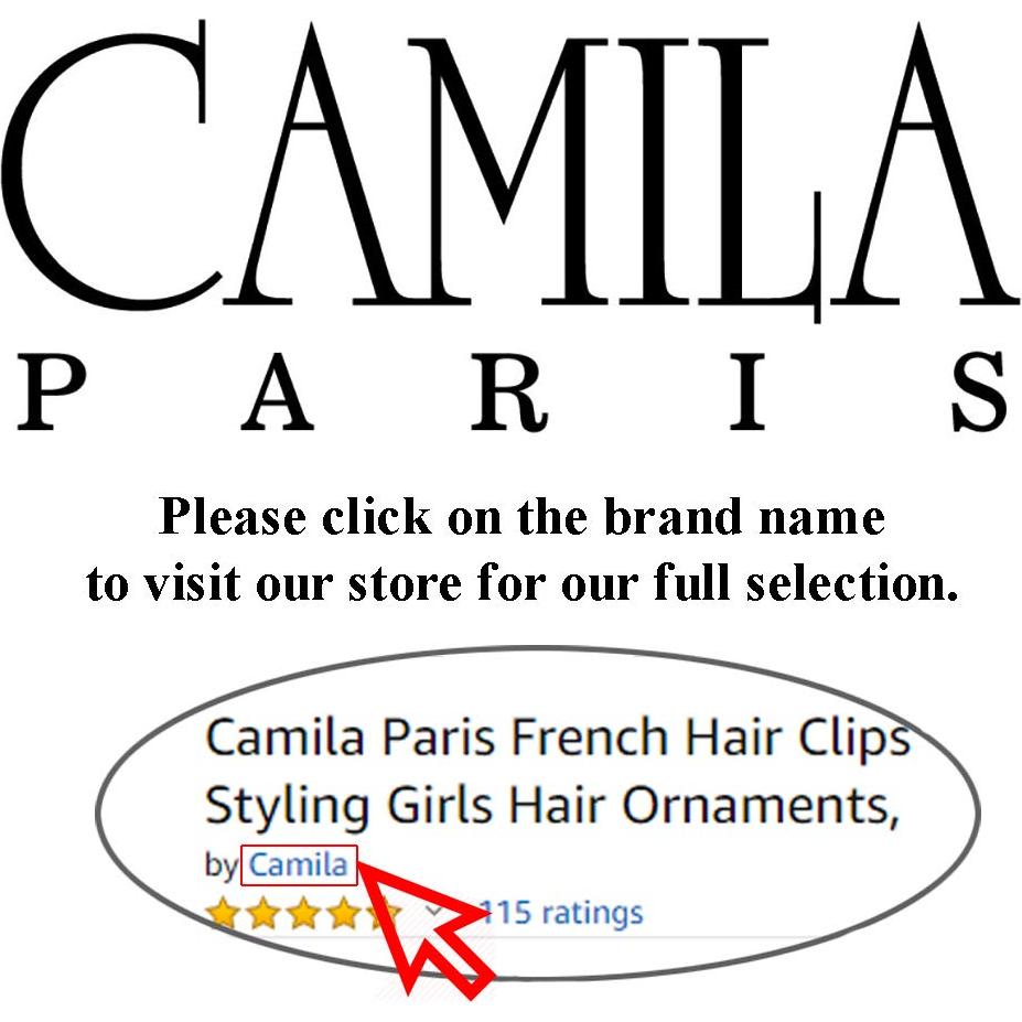 Clip de Pelo Francés Camila Paris CP922B Negro 9.5 cm