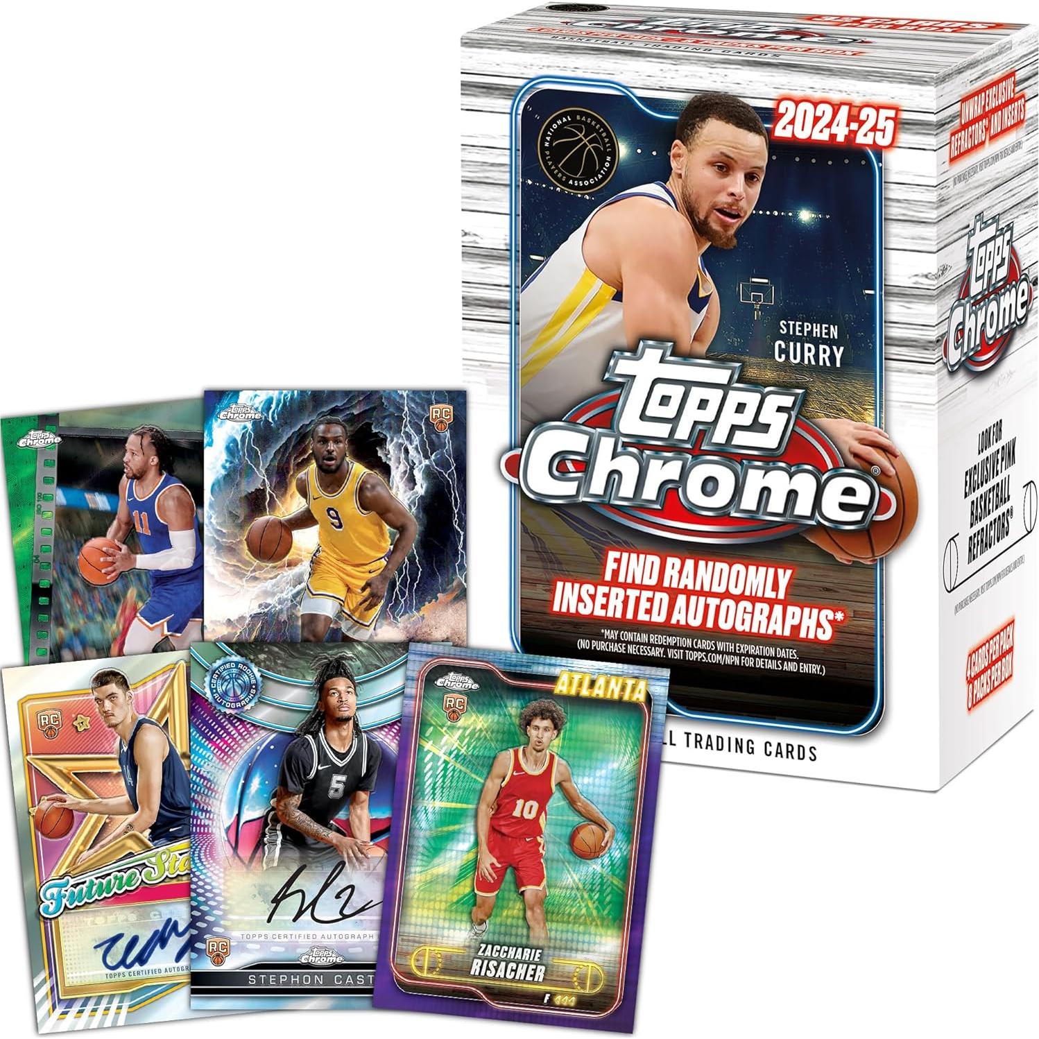 Caja de Valor Baloncesto Topps Chrome 2024-25 - 32 Tarjetas
