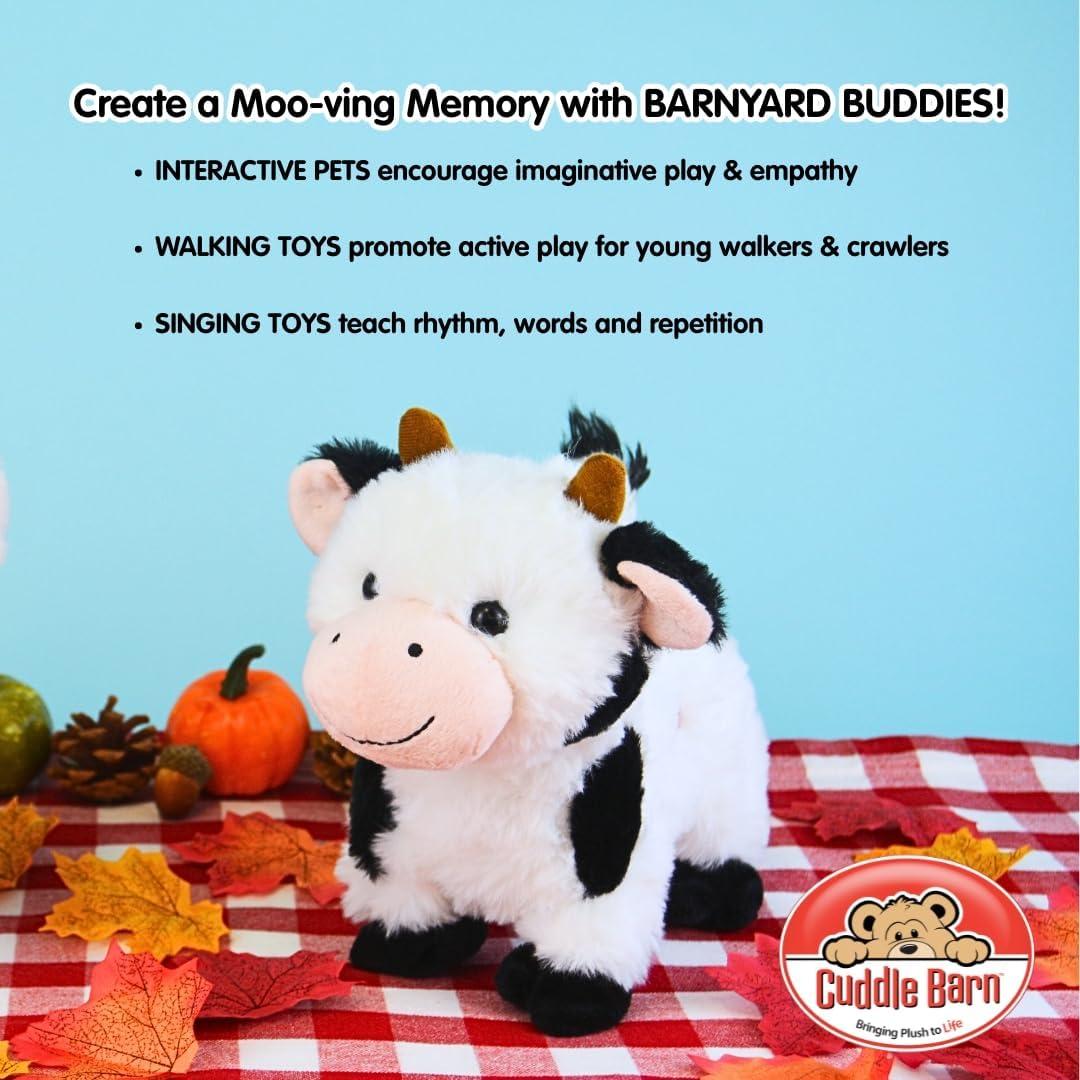 Peluches Animados Cuddle Barn Vaca que Camina y Canta 20 cm