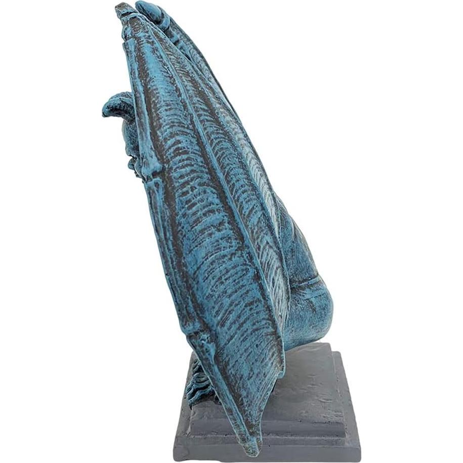 Estatua Gárgola Demonio Centinela 19cm Resina Decorativa