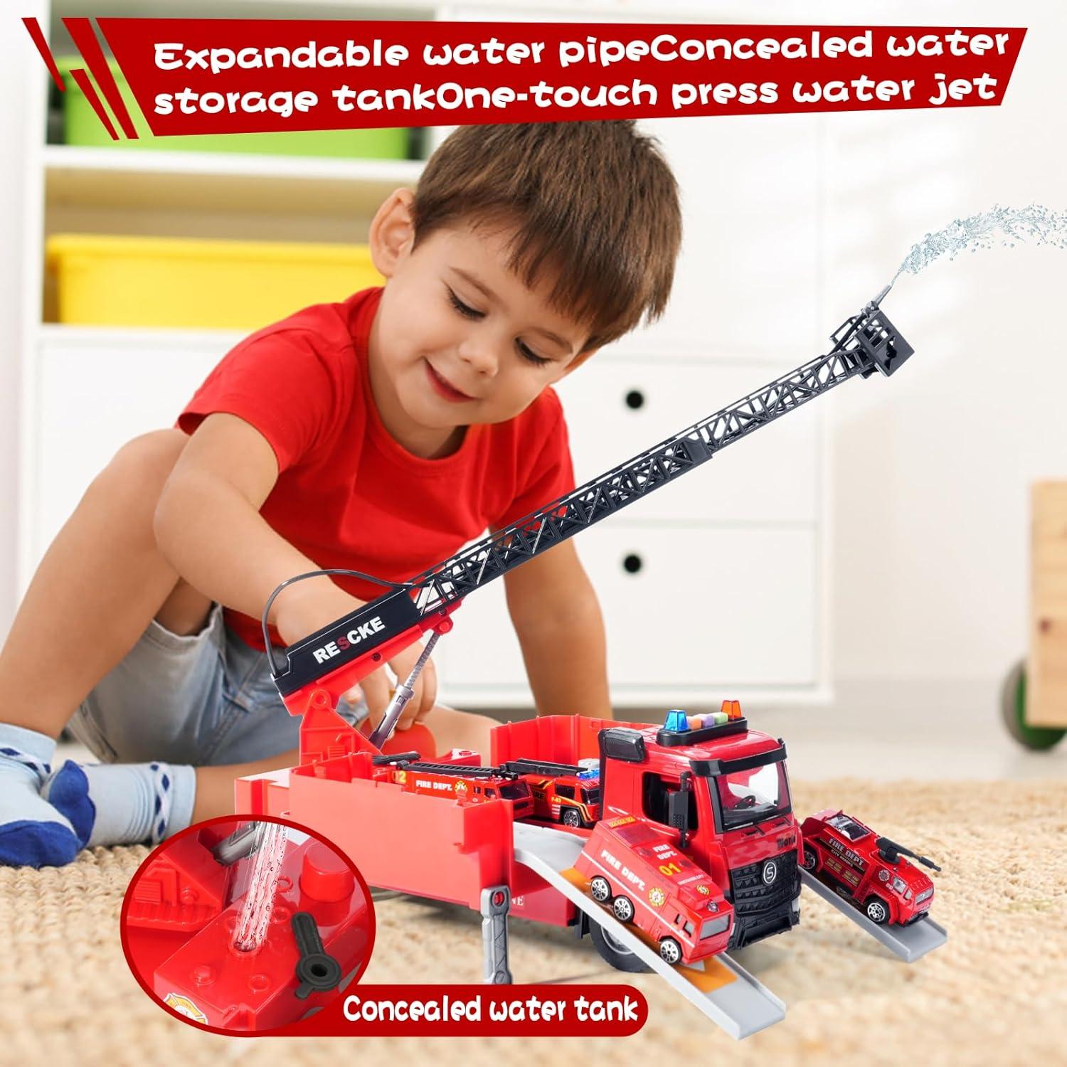 Camión de Bomberos Juguete FEIDAMA con Luz y Sonido 38cm