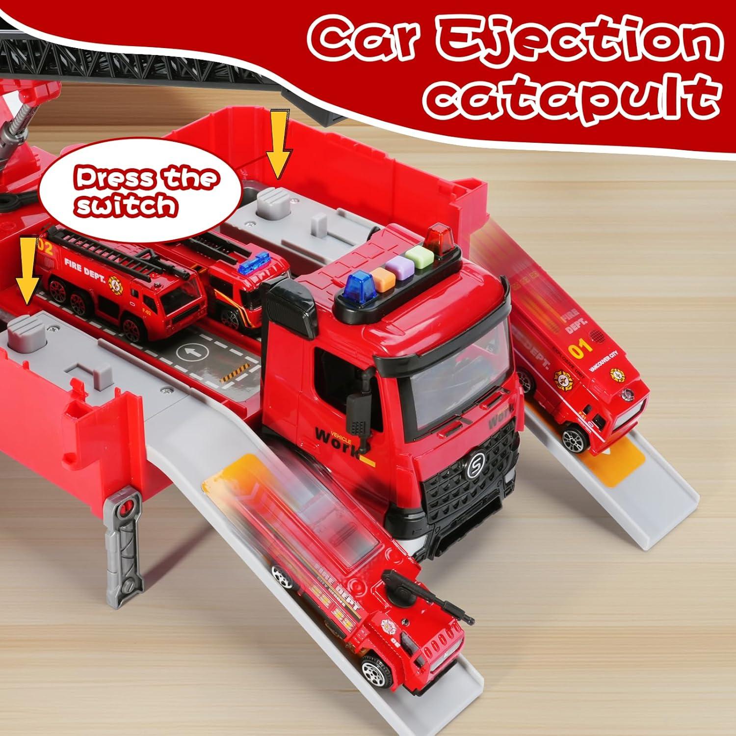 Camión de Bomberos Juguete FEIDAMA con Luz y Sonido 38cm