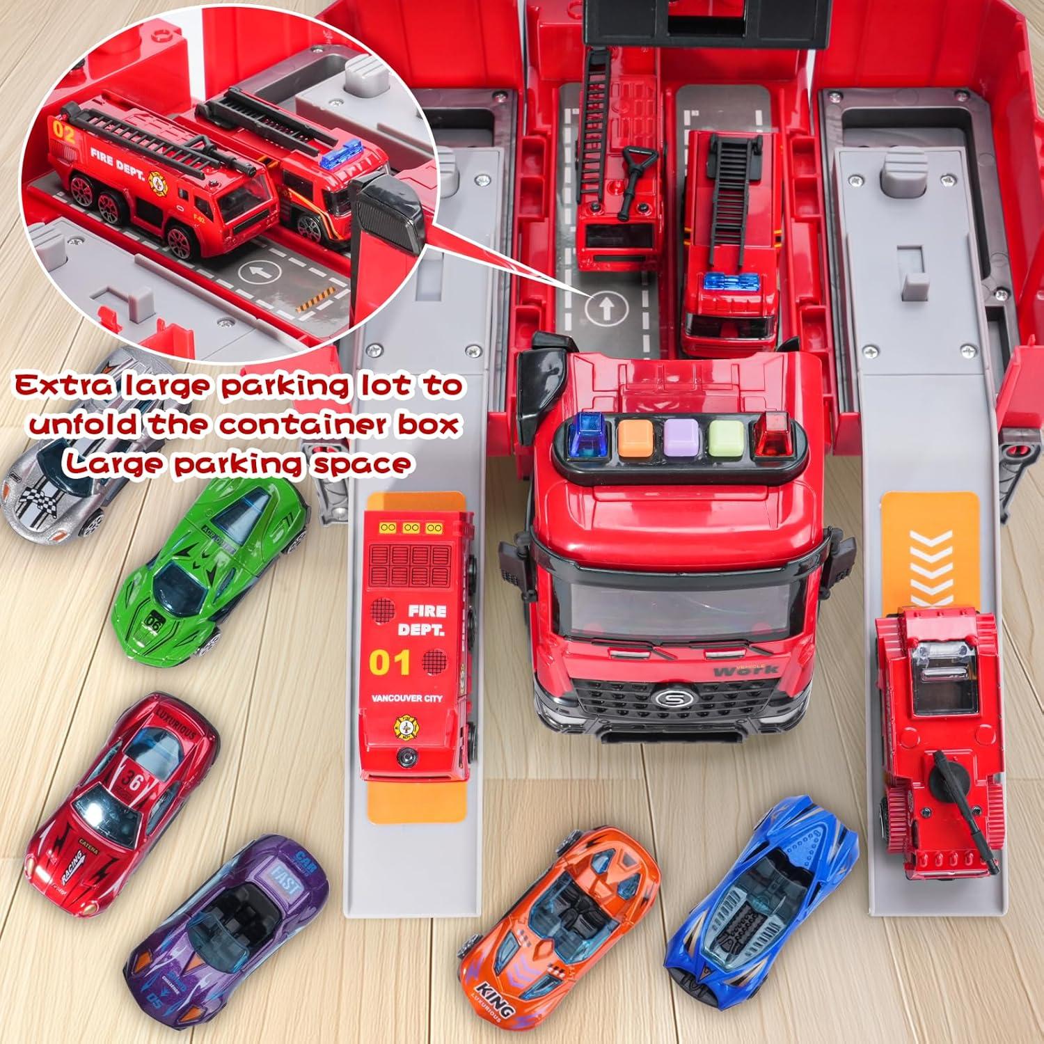 Camión de Bomberos Juguete FEIDAMA con Luz y Sonido 38cm