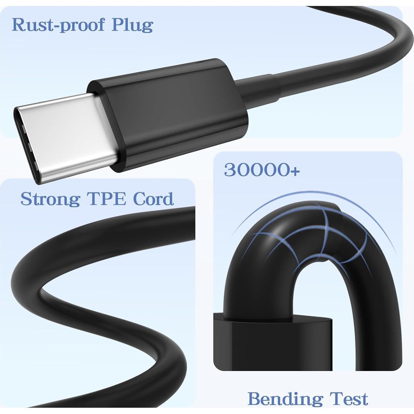 Cable Carplay USB A a Tipo C FOXSEA 0.91m Negro para iPhone 16/15