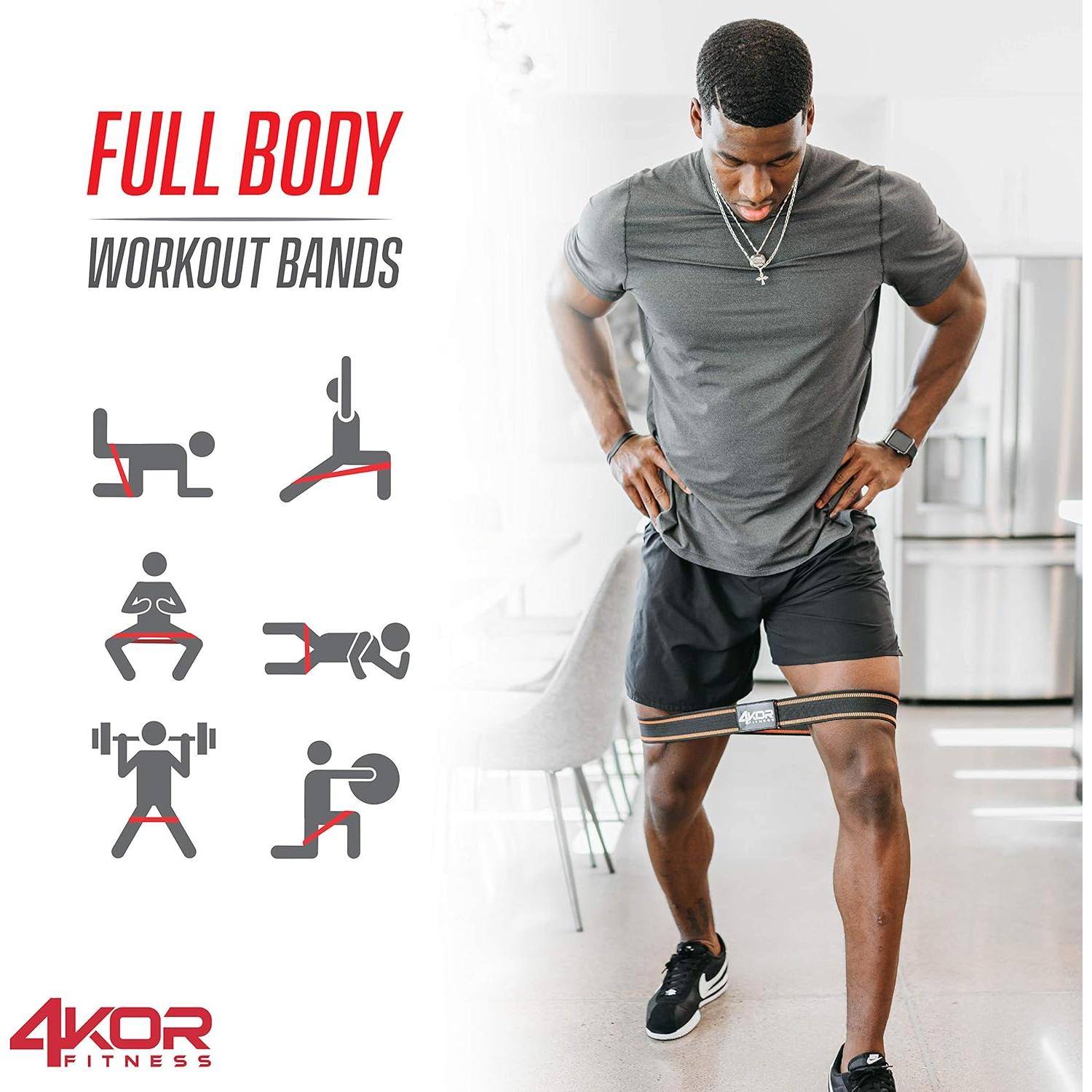 Juego de Bandas de Resistencia 4KOR Fitness - 3 Niveles