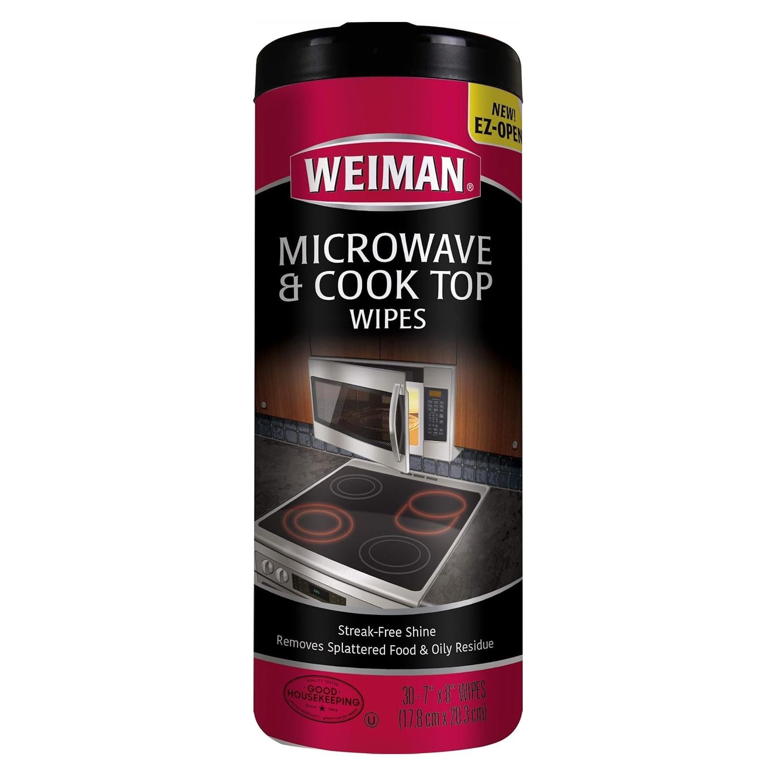 Toallitas de limpieza Weiman para microondas y estufas - 120 unidades