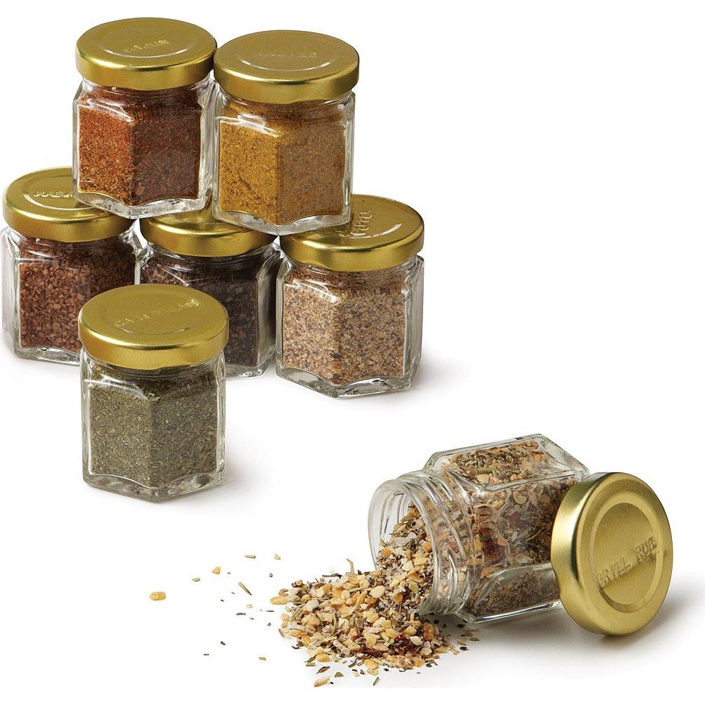 Kit de Especias Gourmet Orgánicas Gneiss Spice - 7 Tarros Magnéticos
