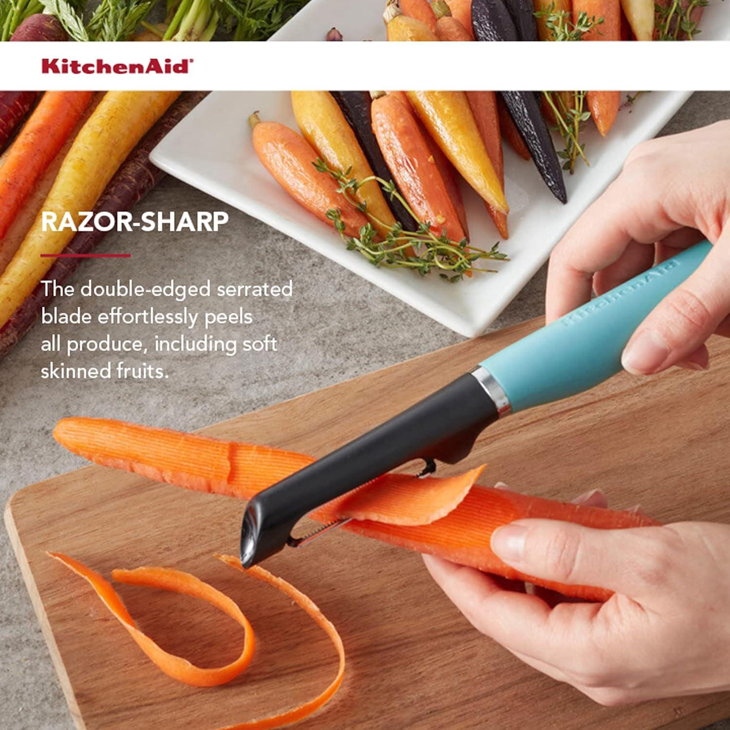 Pelador Ergonómico KitchenAid Gourmet 22 cm Acero Inoxidable