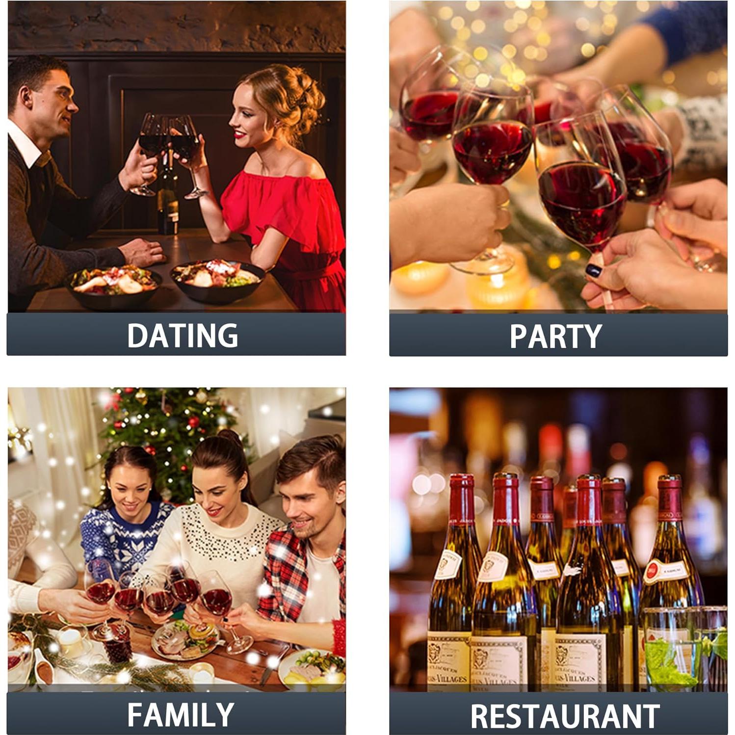 Aerador de Vino Eléctrico ROYALBAIDE Decantador 5L Negro