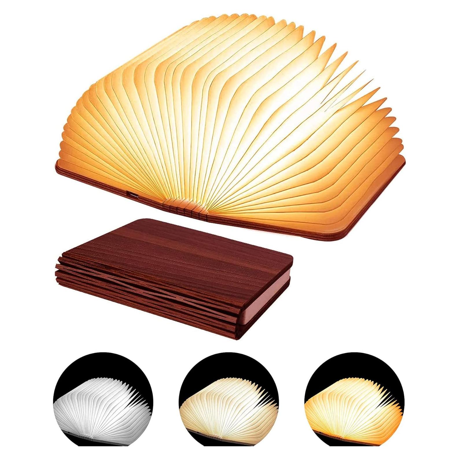 Lámpara de Libro LED Tiuredx Plegable 3 Colores 14.5x10.9cm