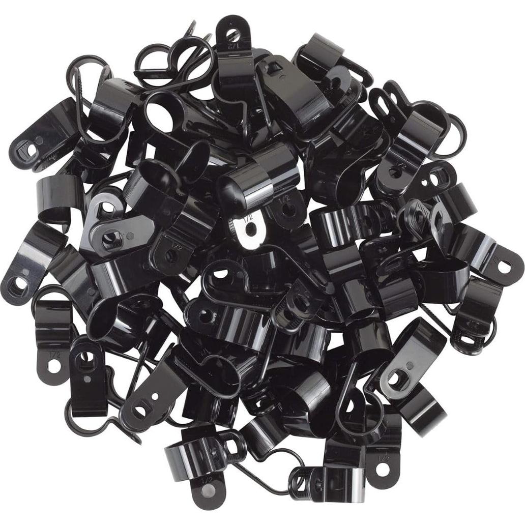 Abrazaderas de Cable de Nylon GTSE 100 Unidades 12.7mm Negro