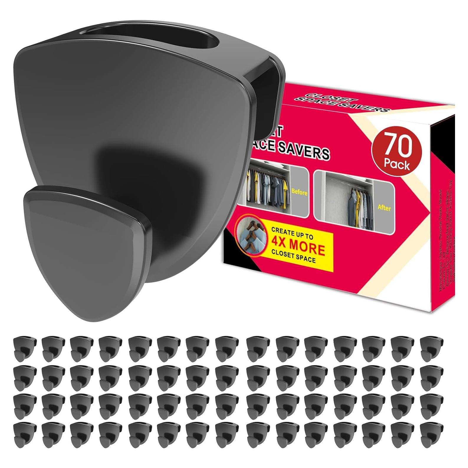 Ganchos Ahorradores de Espacio Latoxcaa 70 Pcs Alta Resistencia