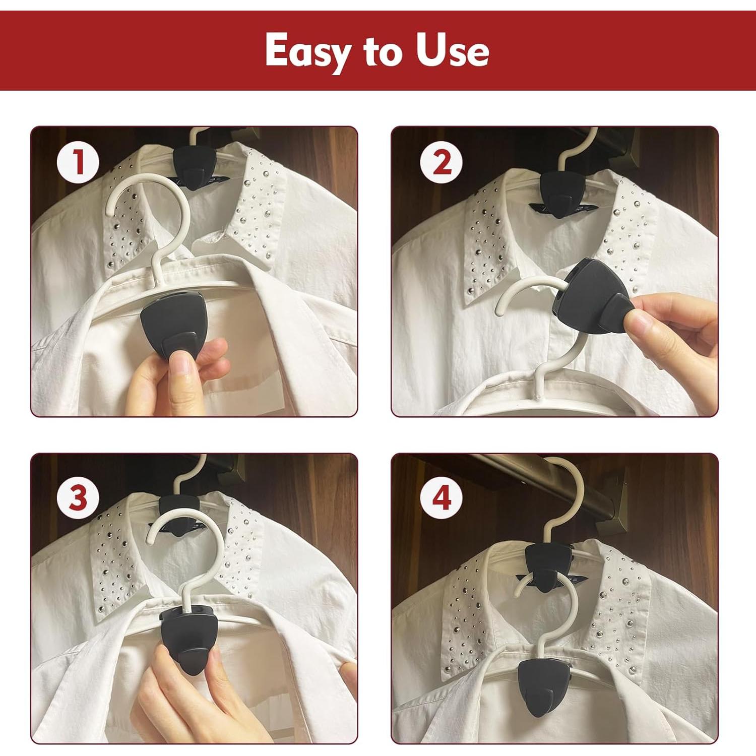 Ganchos Ahorradores de Espacio Latoxcaa 70 Pcs Alta Resistencia