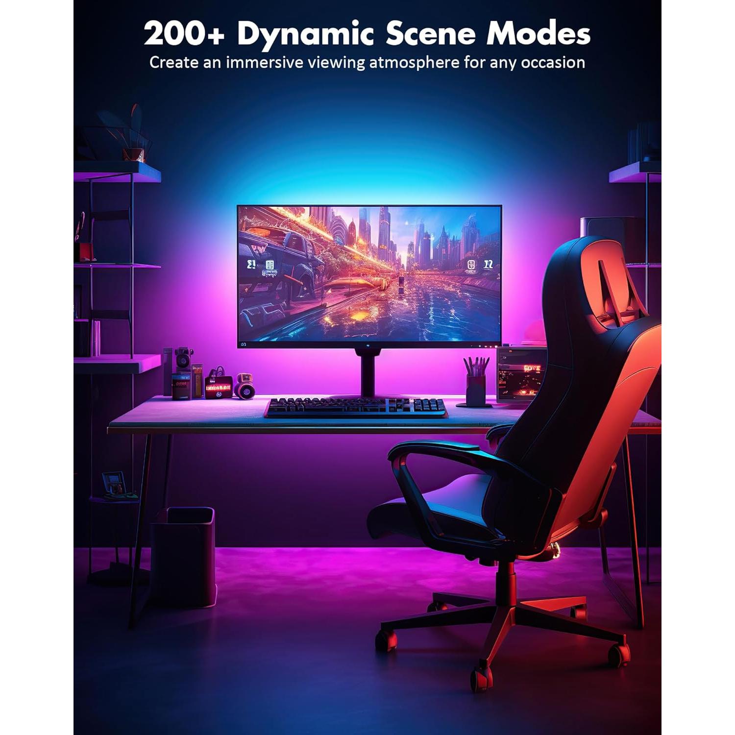 Luces LED Maylit ICRGB 5m para TV 44-70 pulgadas RGB