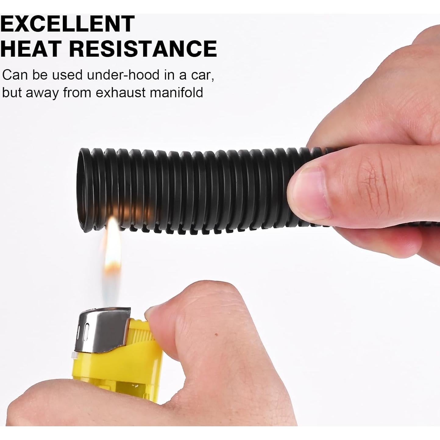 Tubo de Loom de Alambre CrocSee 3.05 m Retardante de Llama Negro