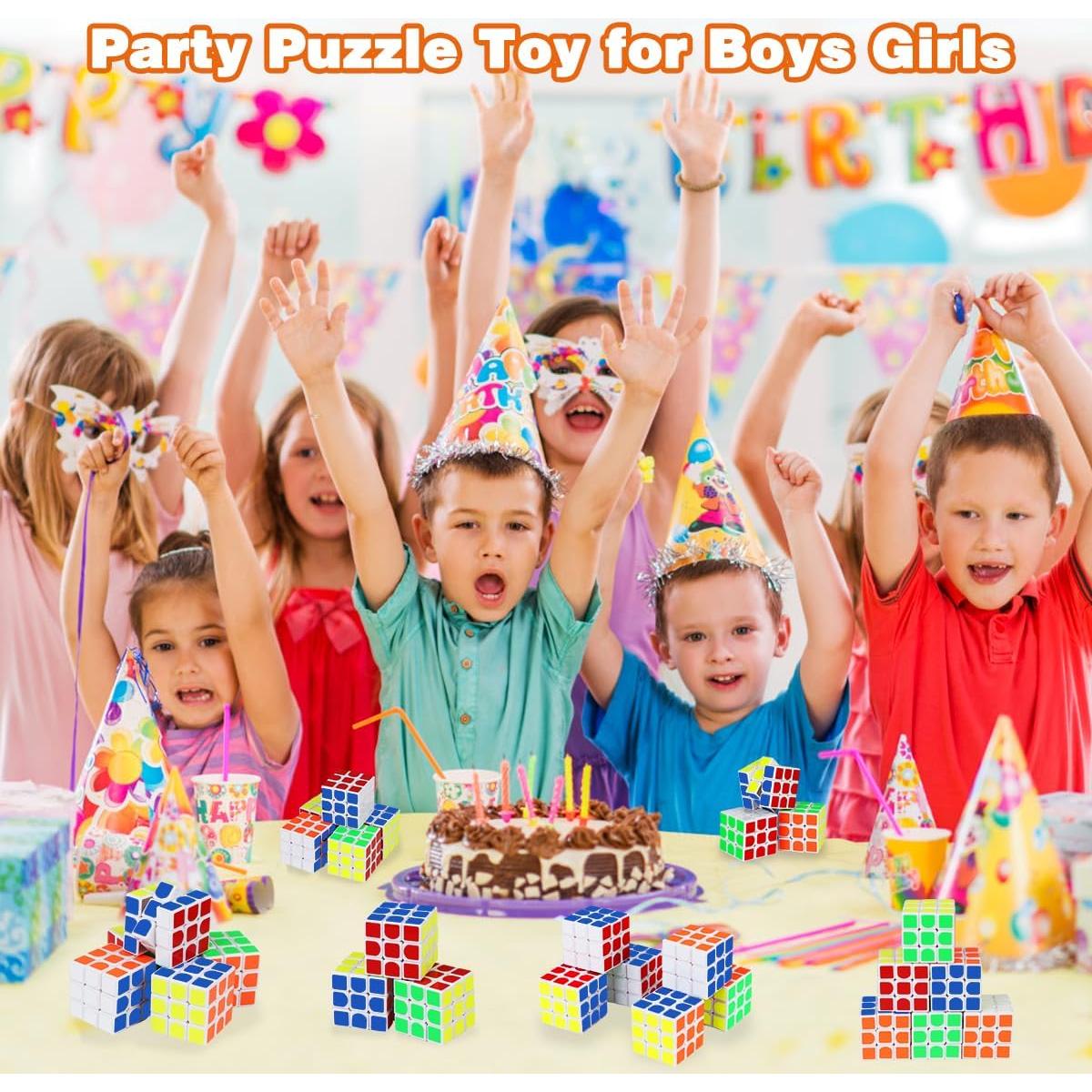 Paquete de 20 Mini Cubos de Rompecabezas Libay 3x3 para Niños