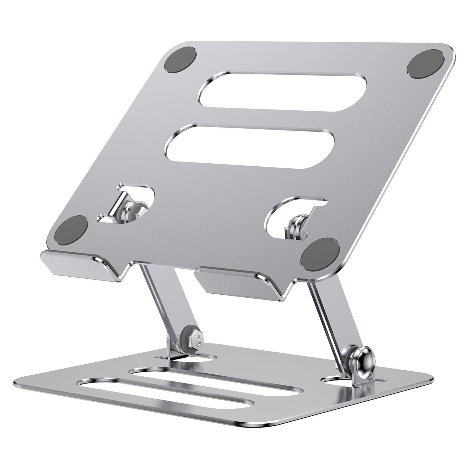 Soporte para Tablet iAXBi Ajustable Plegable Aluminio Plateado