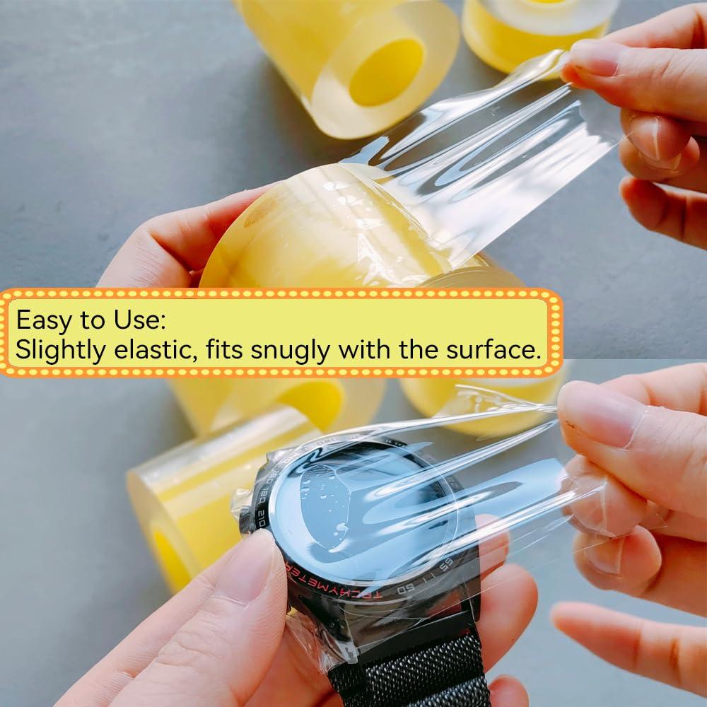 Cinta Protectora de PVC Transparente 3cm - ZAYOIZY, 50m