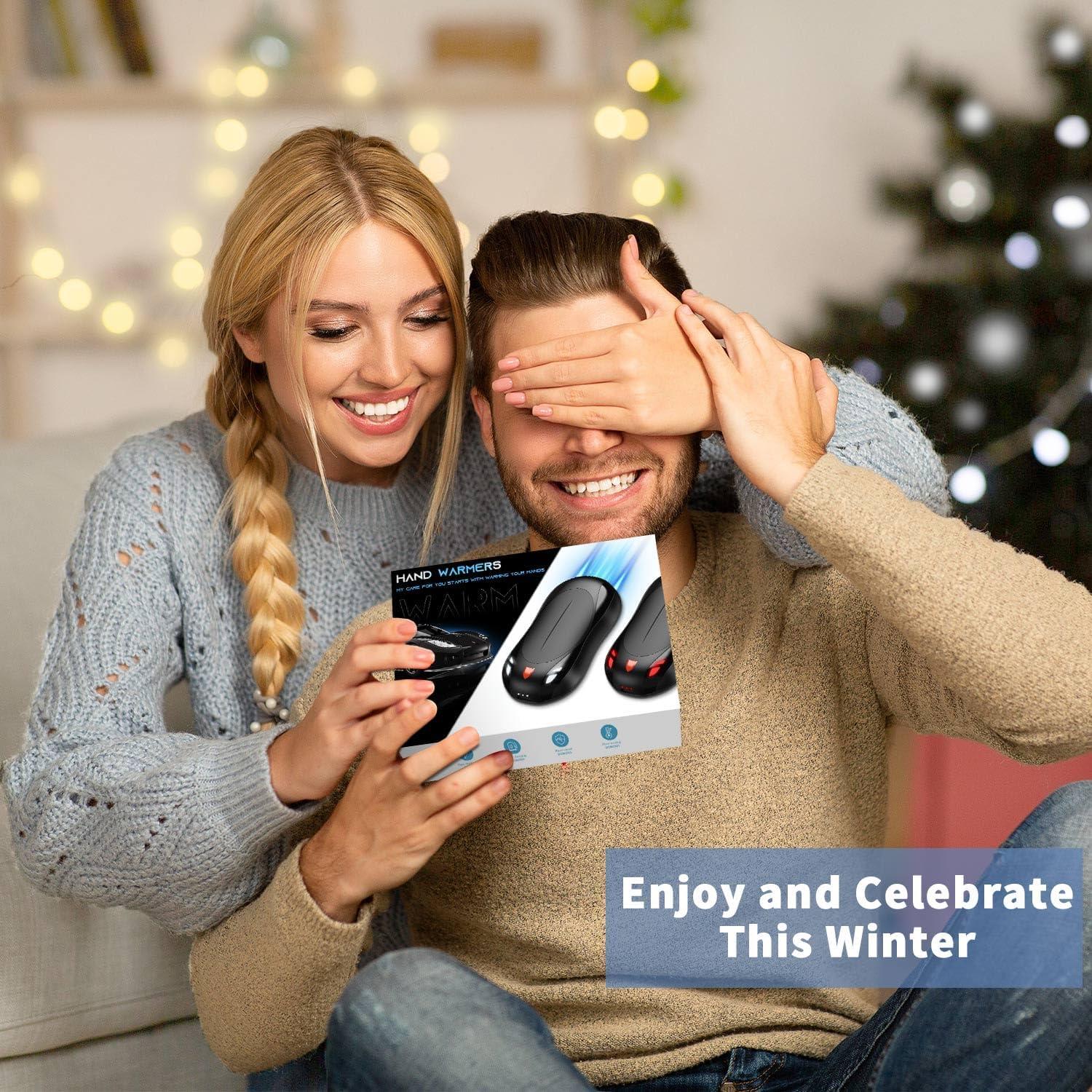 Paquete de 2 Calentadores de Manos Cbroer OT-118 6000mAh