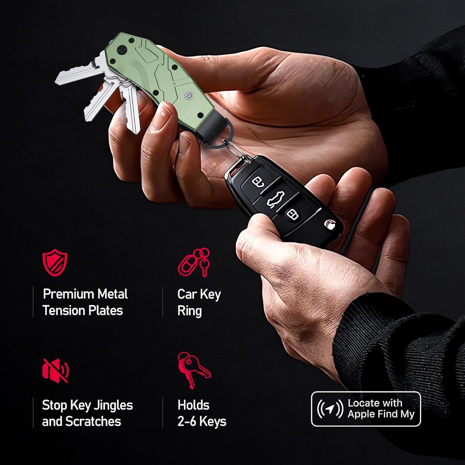 Llave de Aire Organizador de Llaves con Apple Find My - Verde