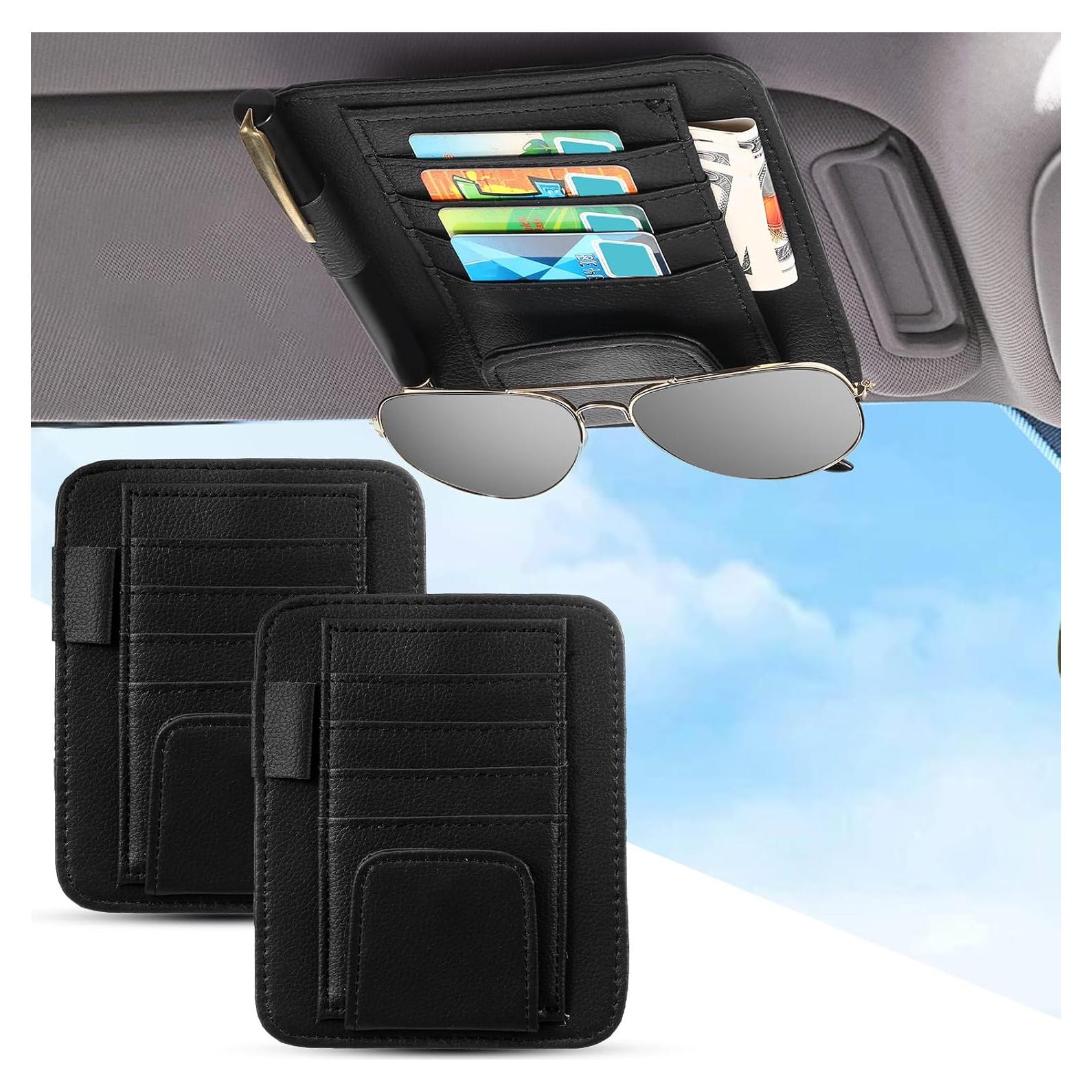 Organizador de Visera de Sol Boao - 2 Paquetes, Negro