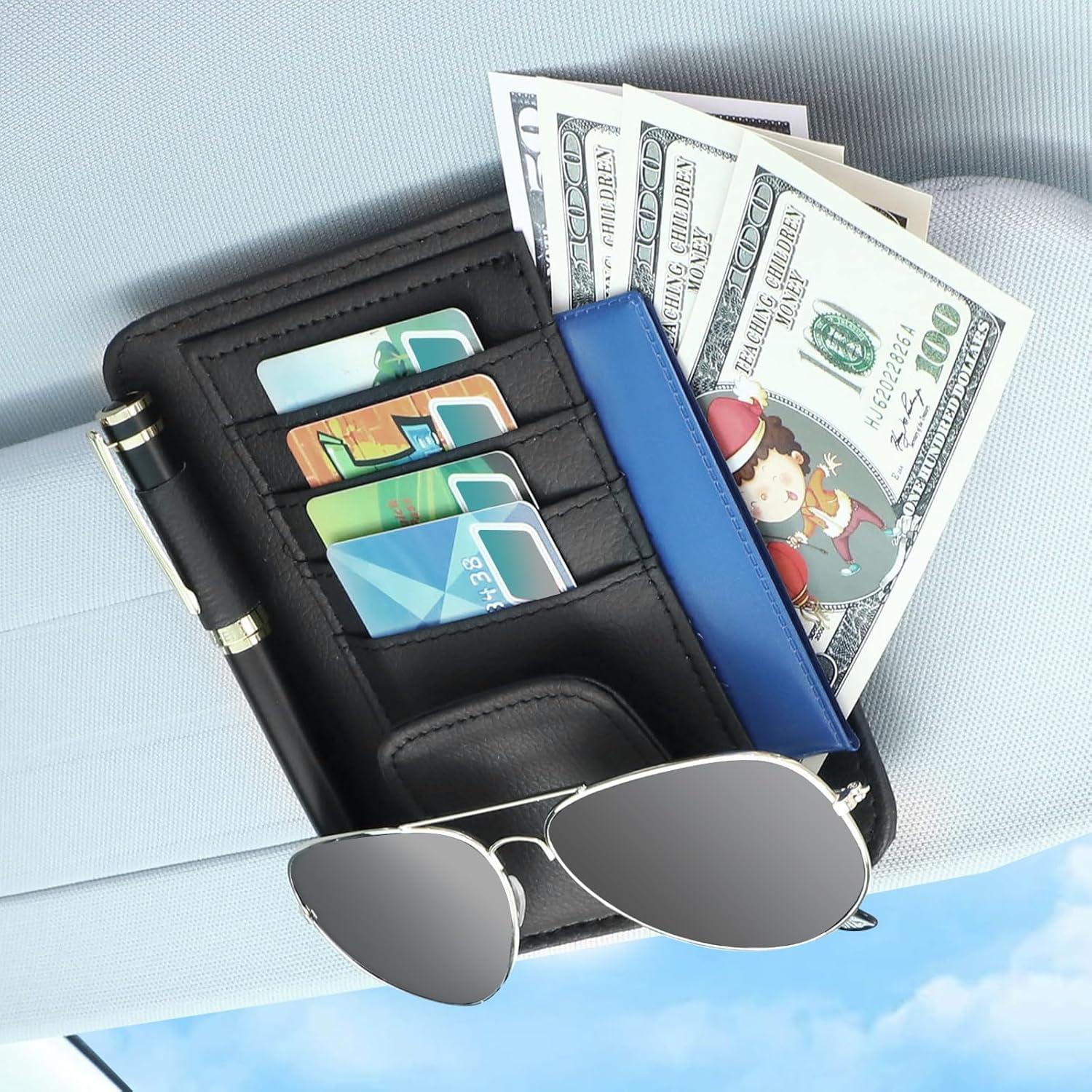 Organizador de Visera de Sol Boao - 2 Paquetes, Negro