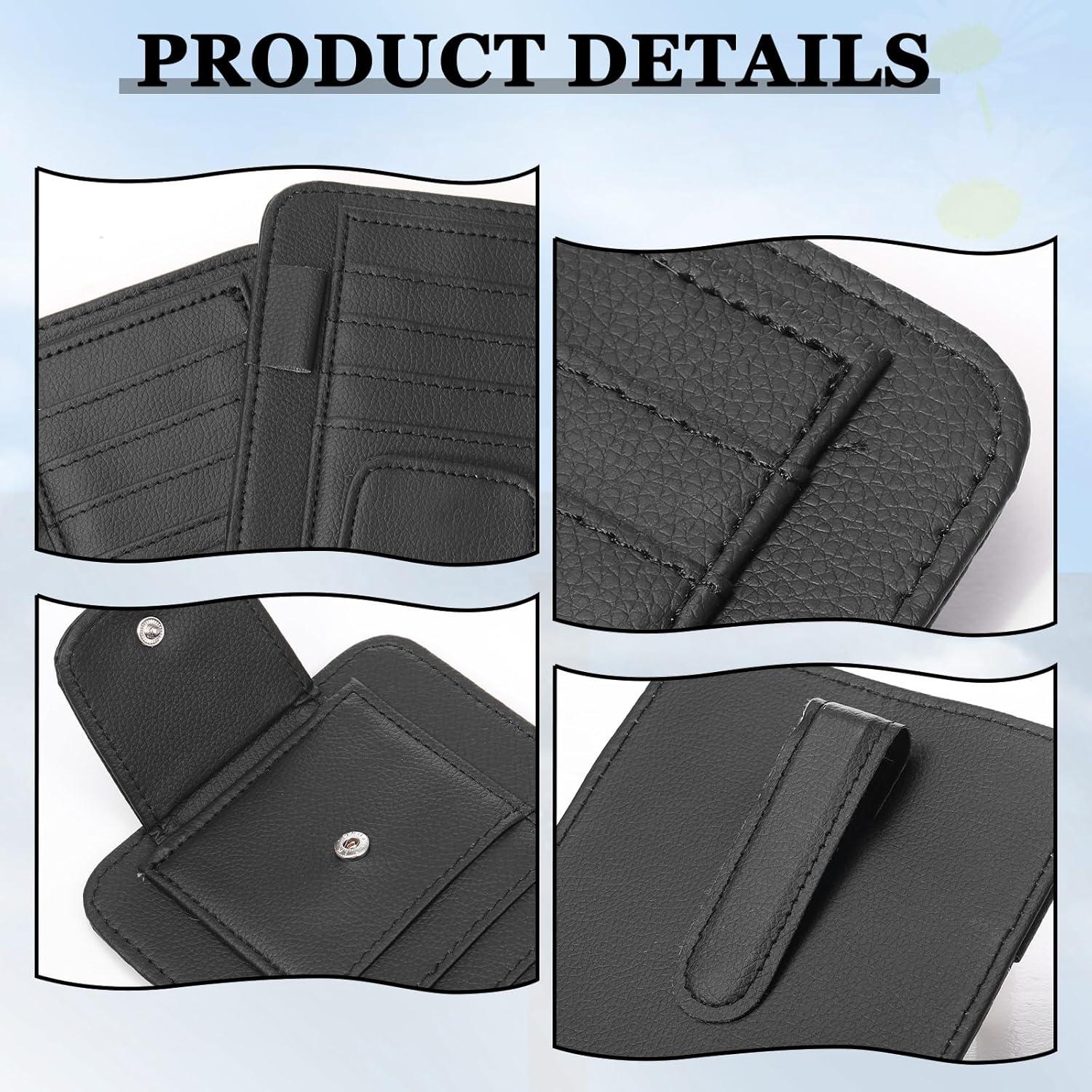 Organizador de Visera de Sol Boao - 2 Paquetes, Negro