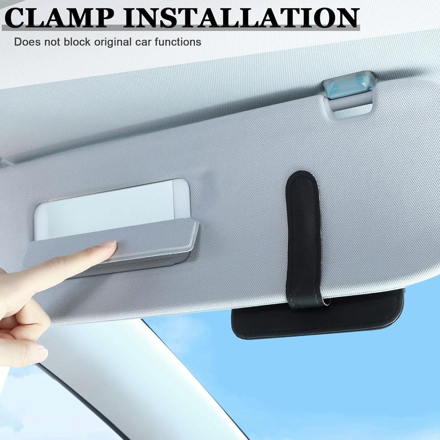 Organizador de Visera de Sol Boao - 2 Paquetes, Negro