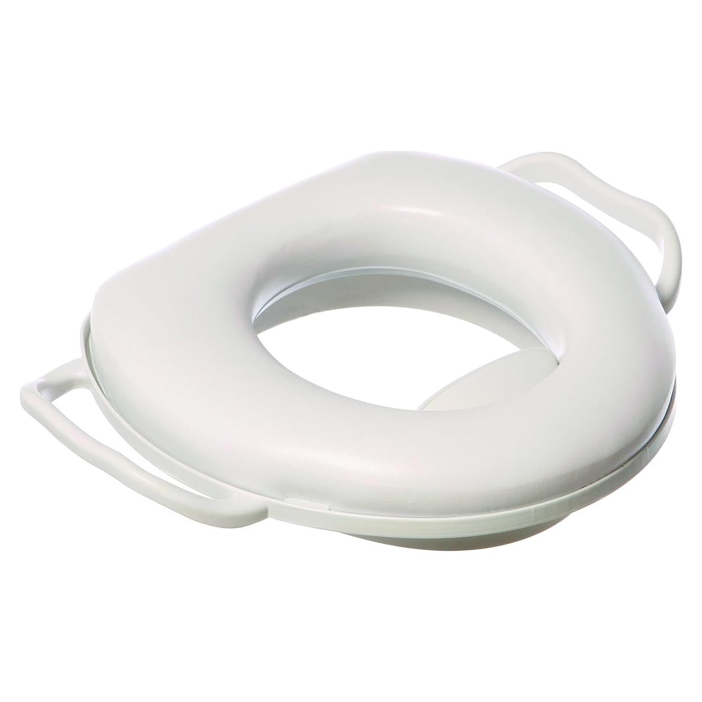Asiento de Inodoro Dreambaby L674 Acolchado con Asas - Blanco