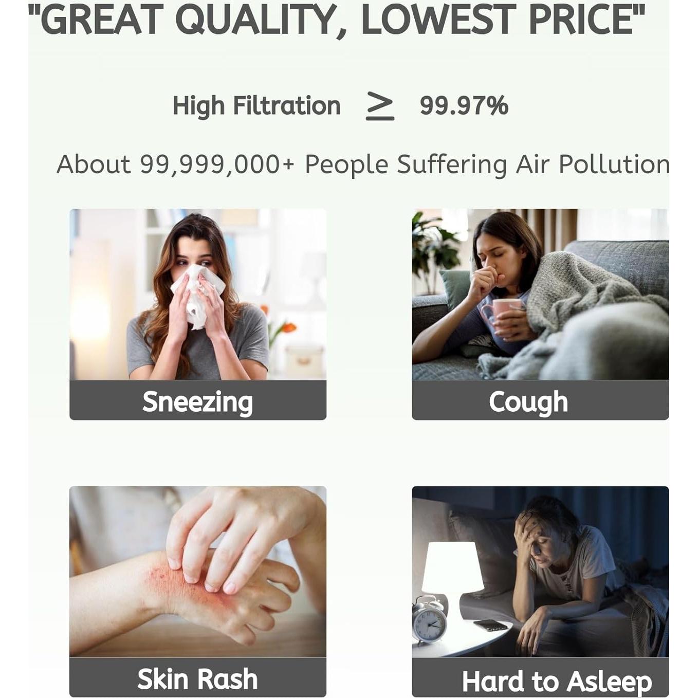 Filtro HEPA Nispira para Purificador Whirlpool AP150 AP250