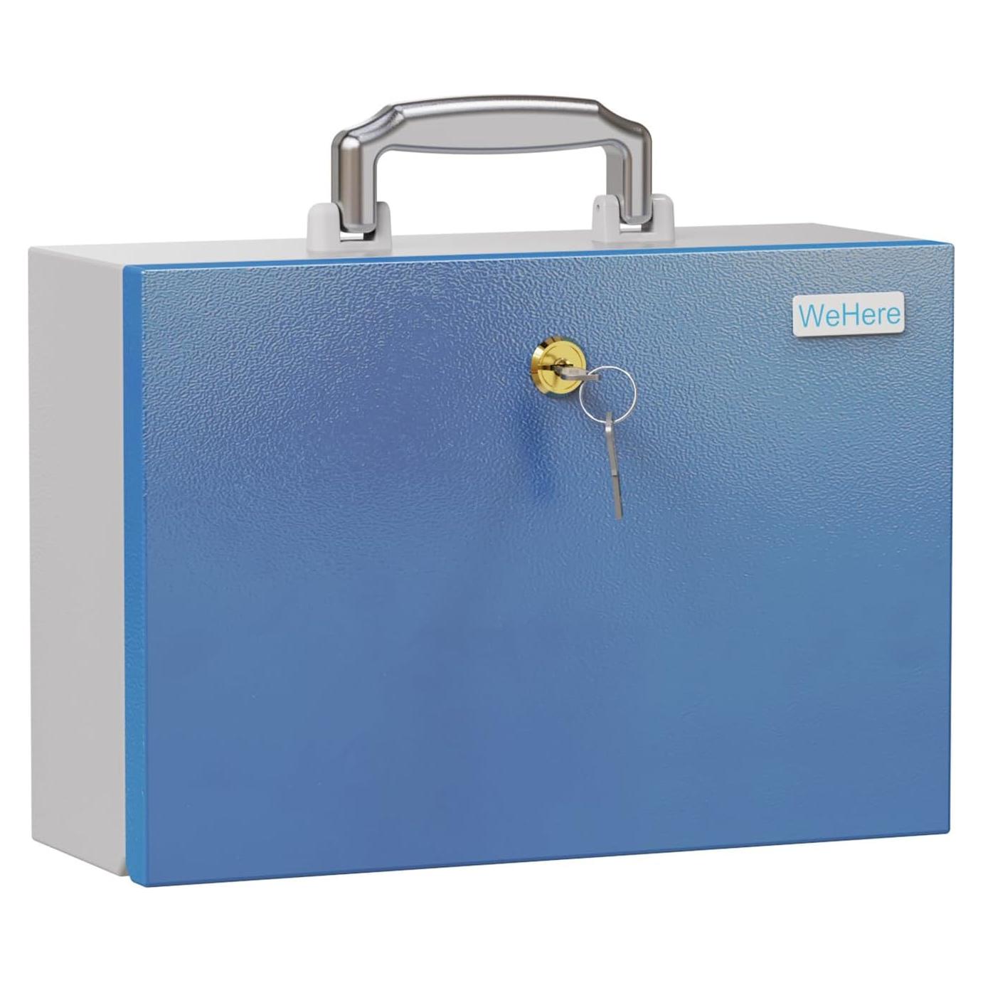 Caja Fuerte Portátil WeHere de Acero 2.3 kg, 0.3 Pies³