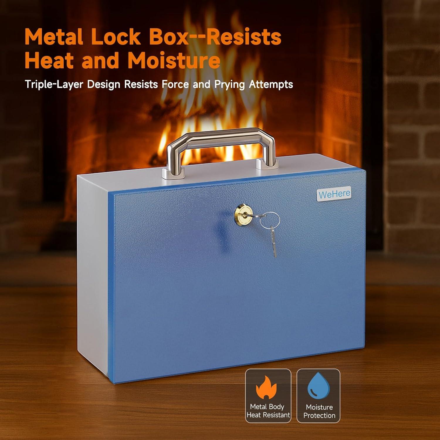 Caja Fuerte Portátil WeHere de Acero 2.3 kg, 0.3 Pies³