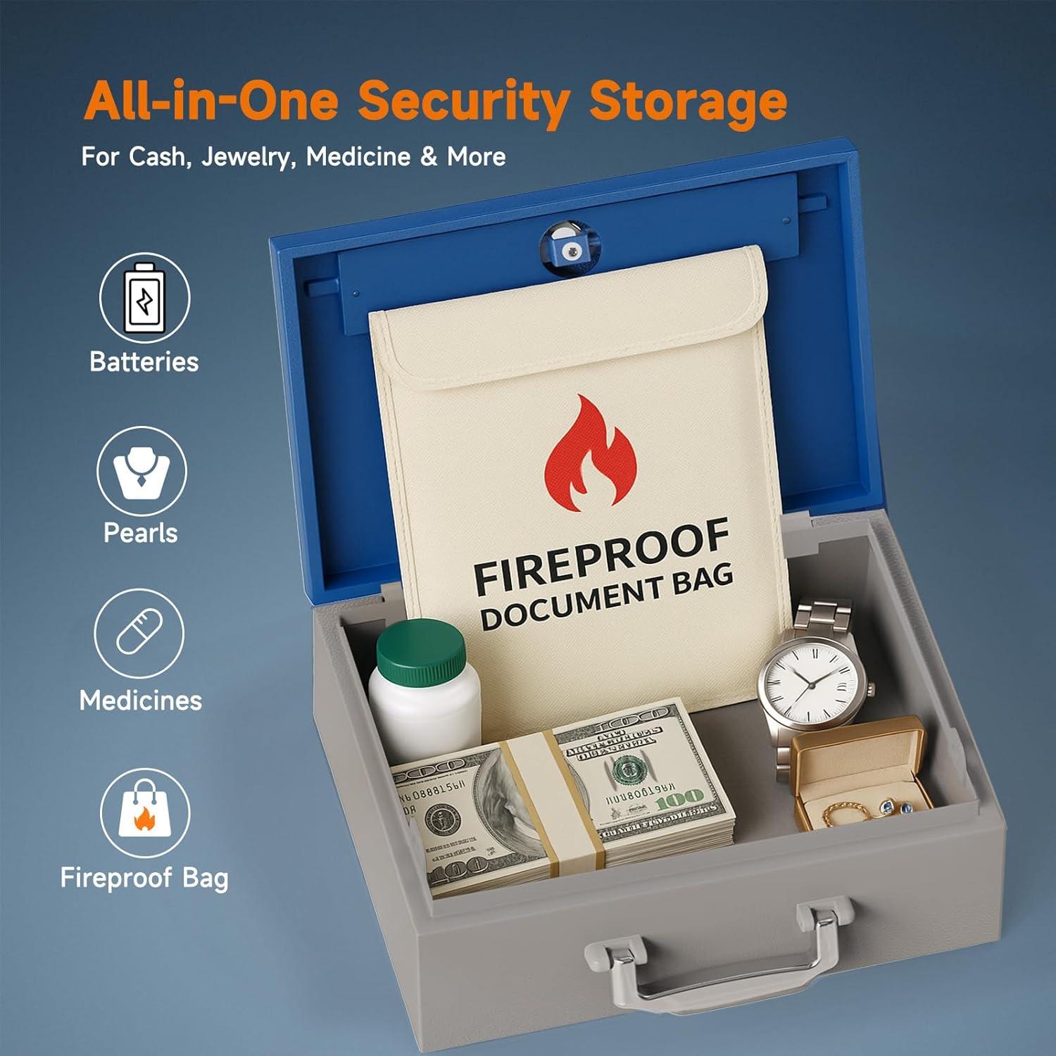 Caja Fuerte Portátil WeHere de Acero 2.3 kg, 0.3 Pies³