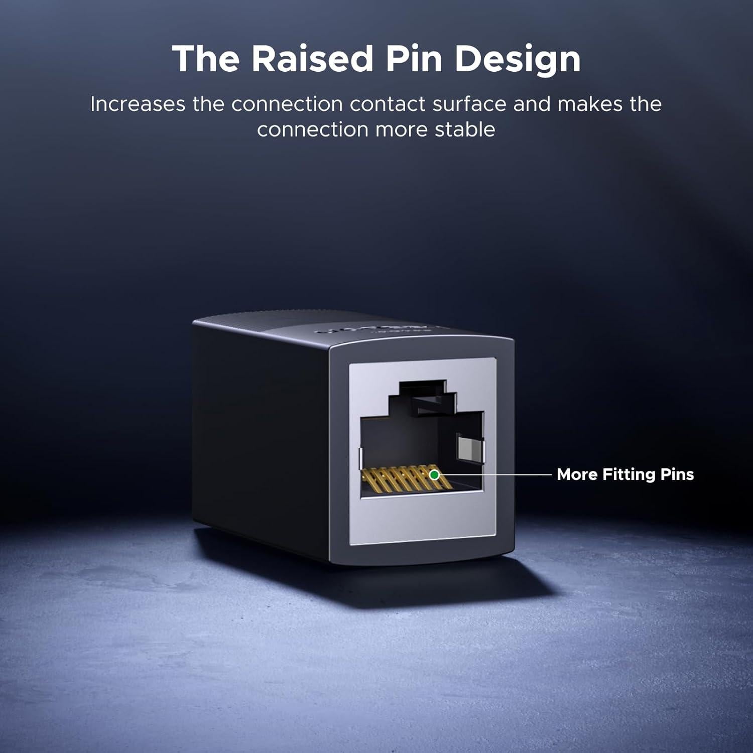 Extensor Ethernet UGREEN 10Gbps PoE 100m Cat8 Cat7 Cat6