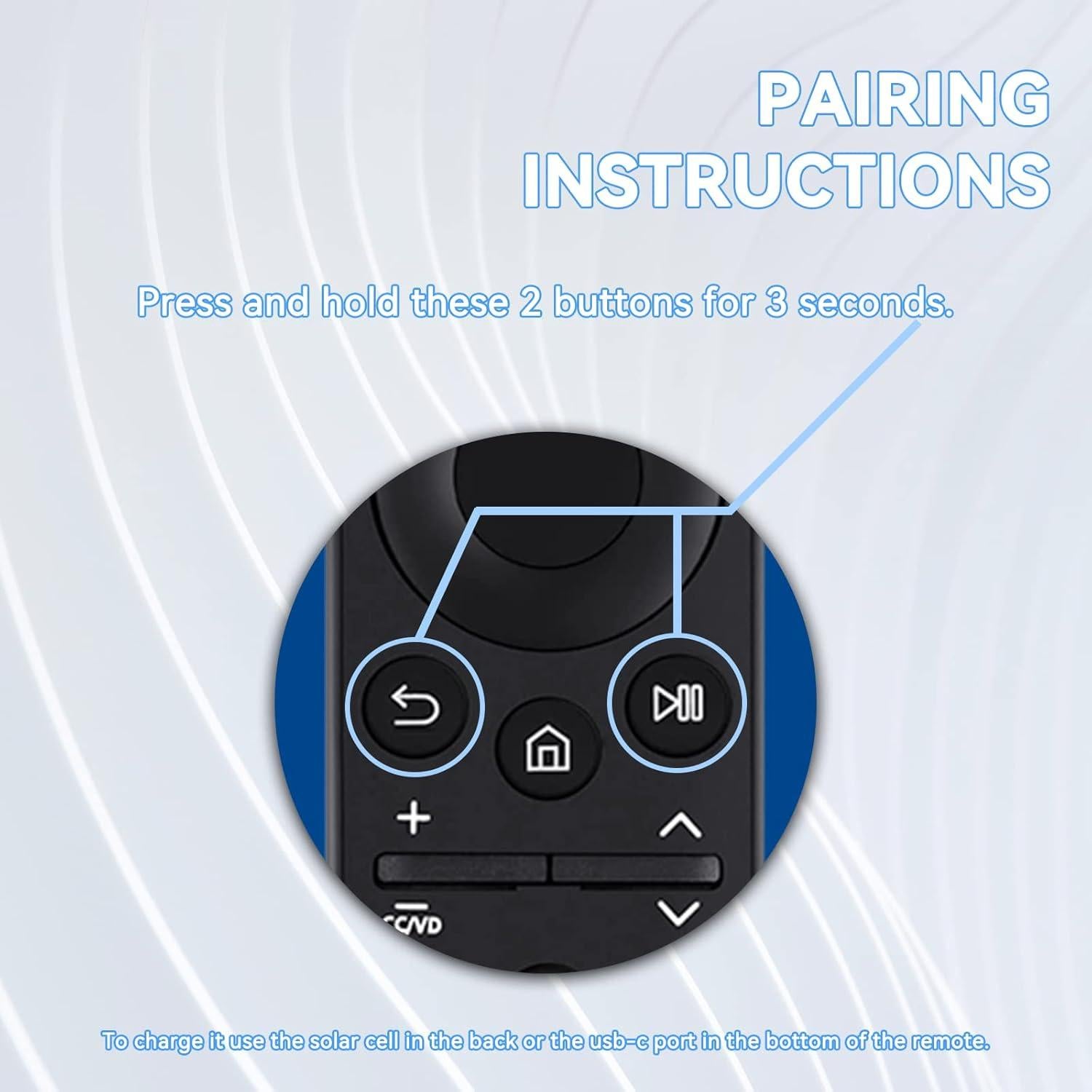 Control Remoto Solar Samsung BN59-01357A para TV 2023