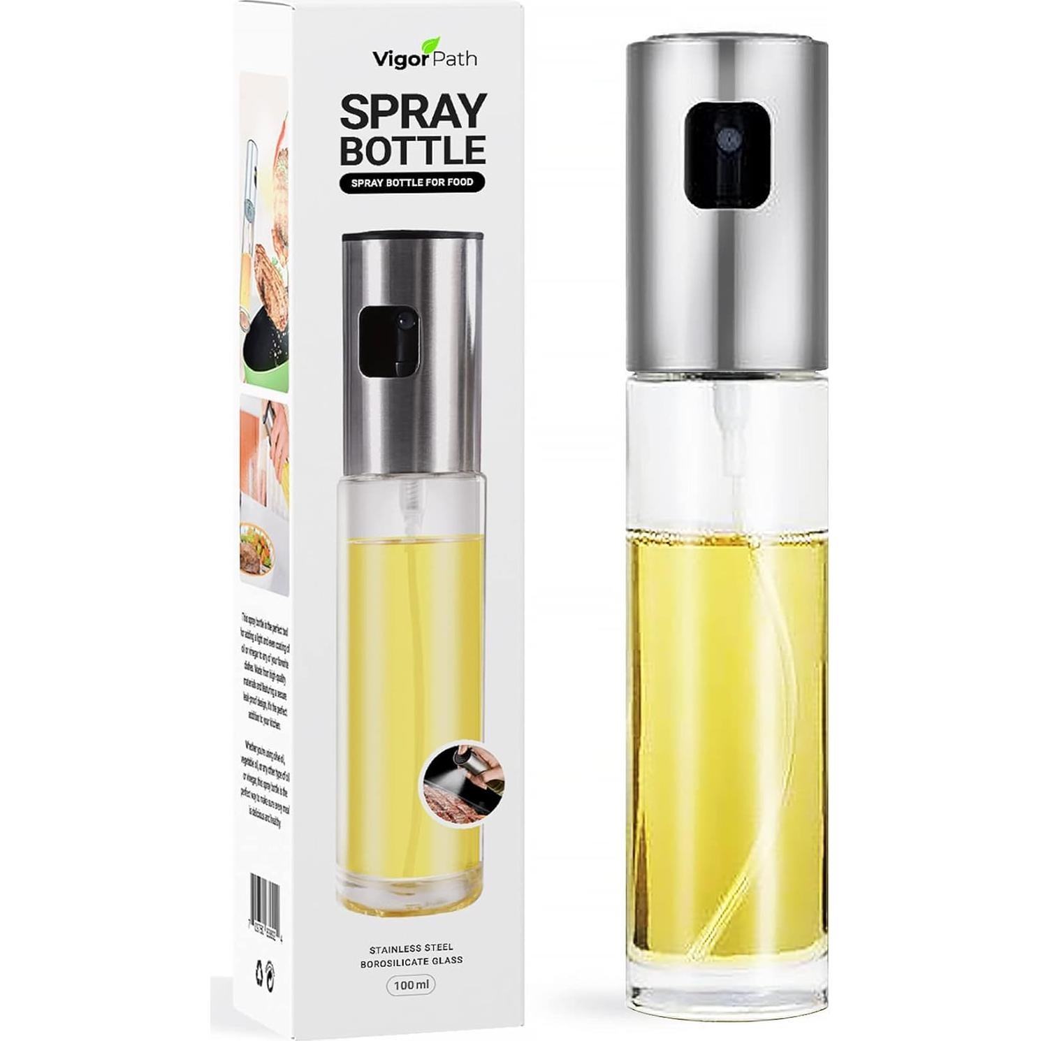 Pulverizador de Aceite VIGOR PATH 100ml Vidrio Libre BPA