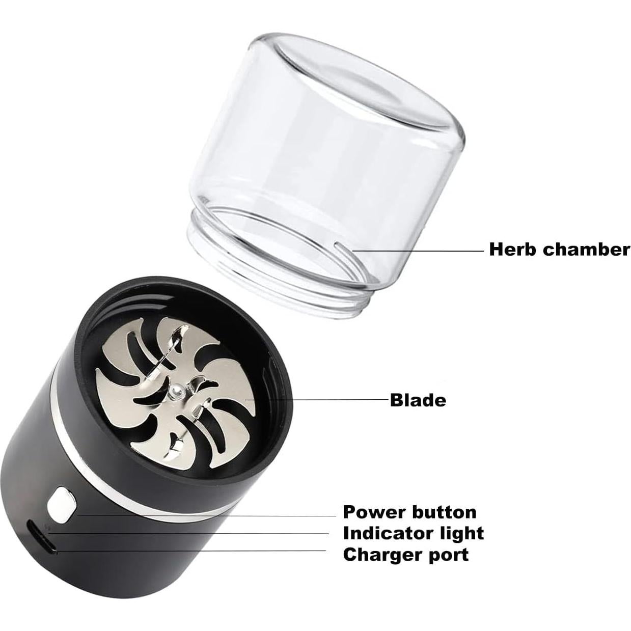 Molino Eléctrico AiTURE Mini 400 mAh para Especias y Hierbas