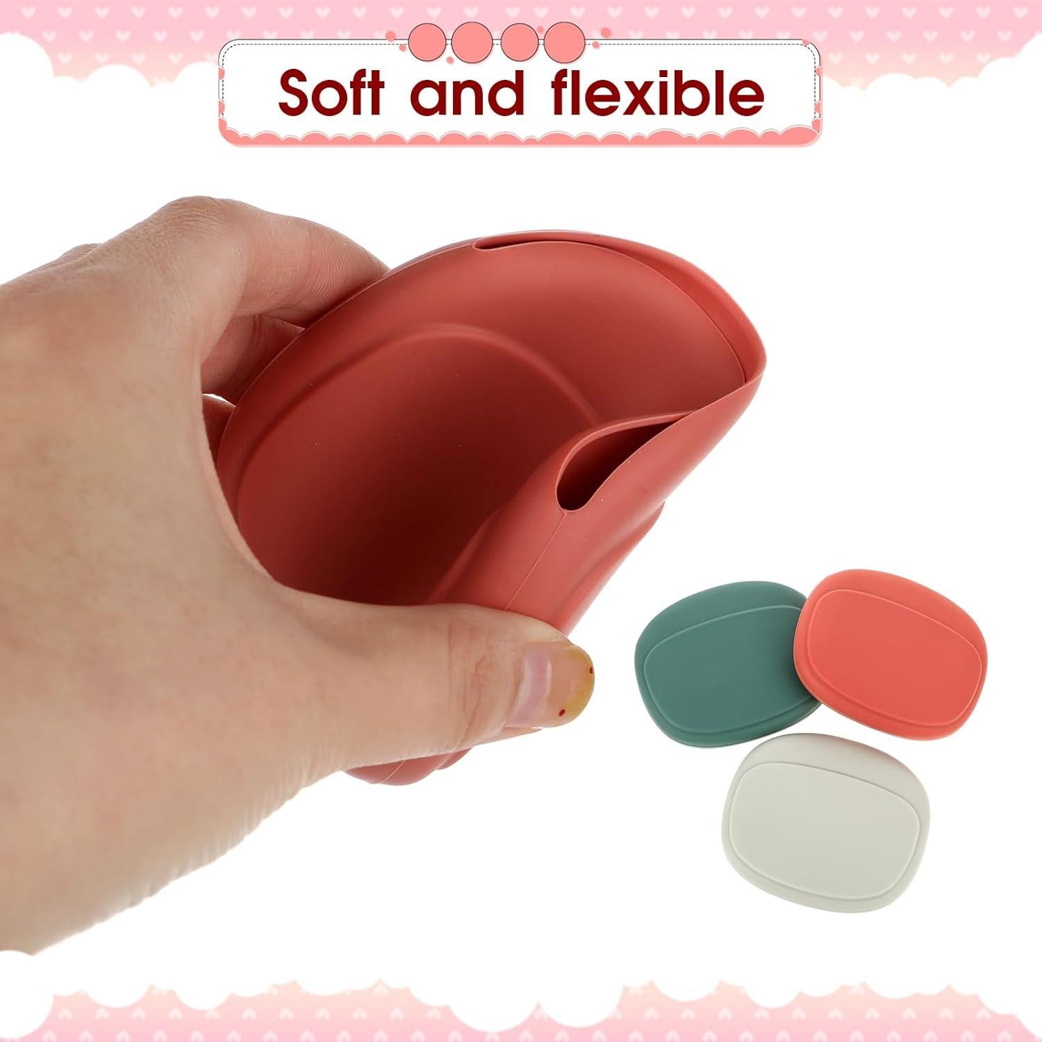 3 PCS Organizador de Auriculares Silicona COMNICO Rojo Blanco Verde