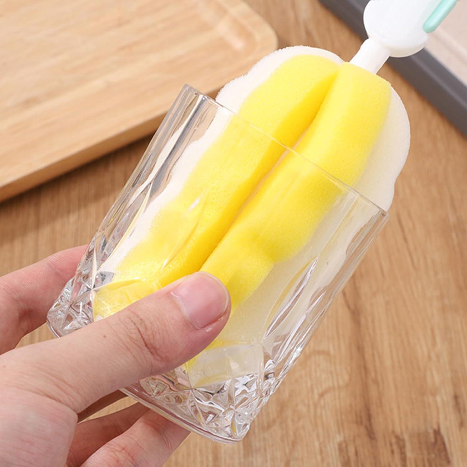 Cabezas de esponja de reemplazo INVODA para cepillo de botella x8