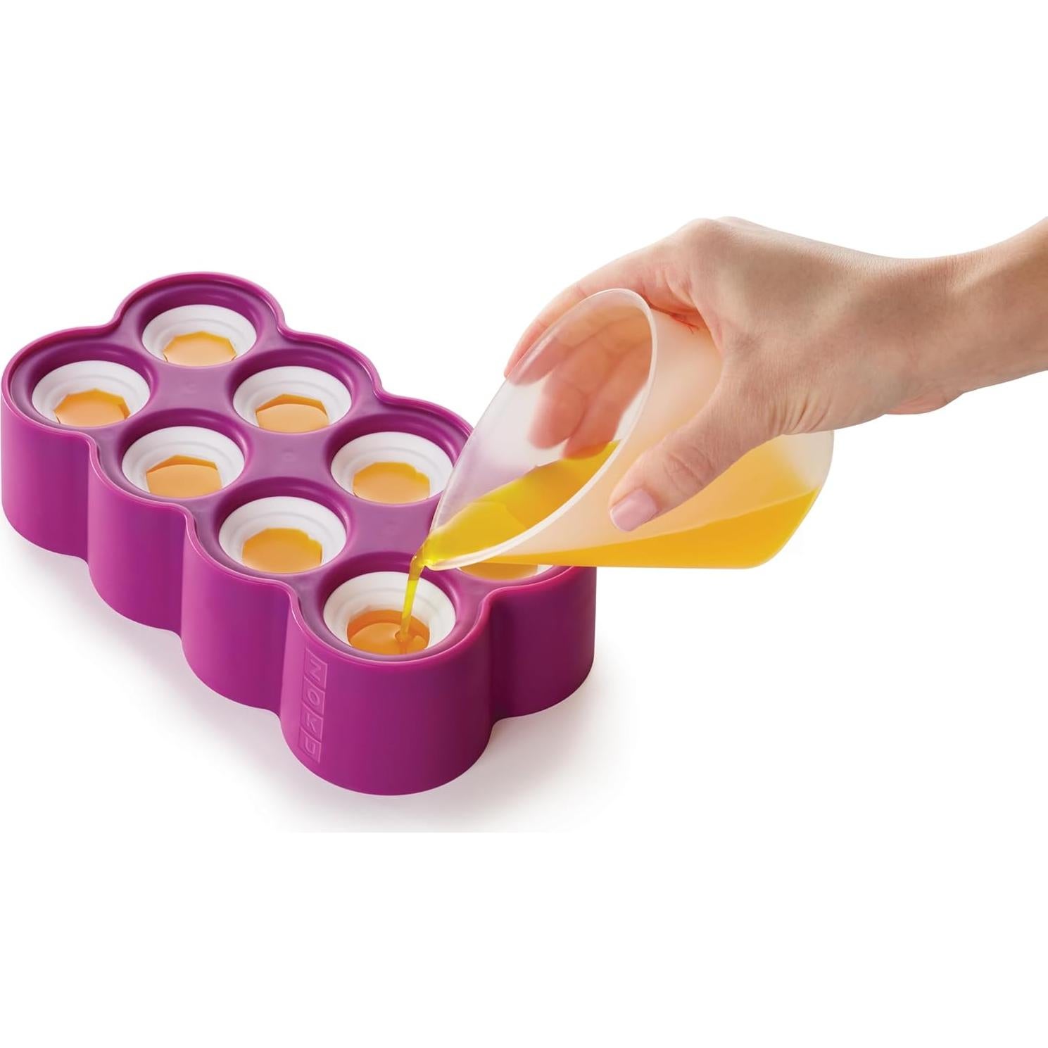 Moldes de Paletas ZOKU Ring - 8 Silicona para Paletas en Forma de Joyas