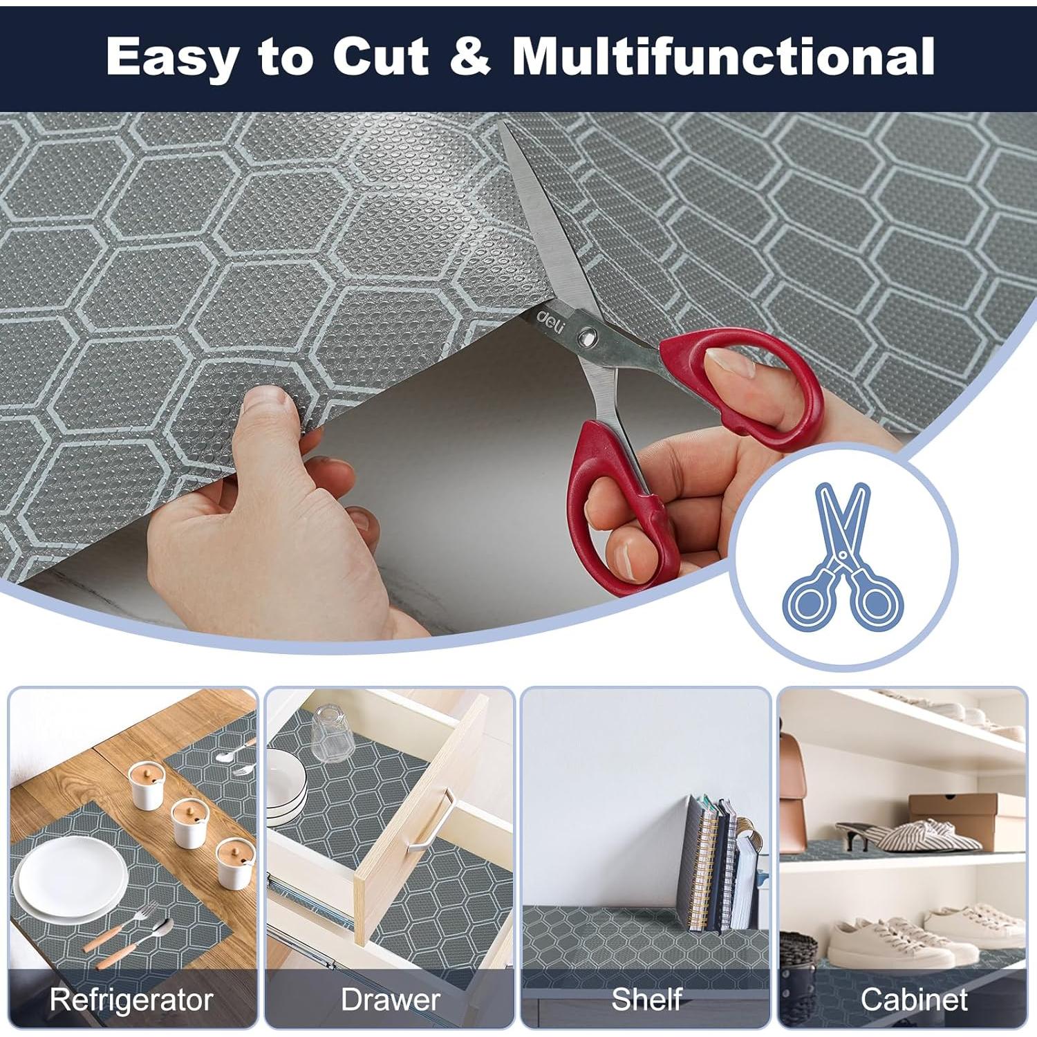 Forro de Estante KIMERSE Gris 30.48x199.39 cm Impermeable