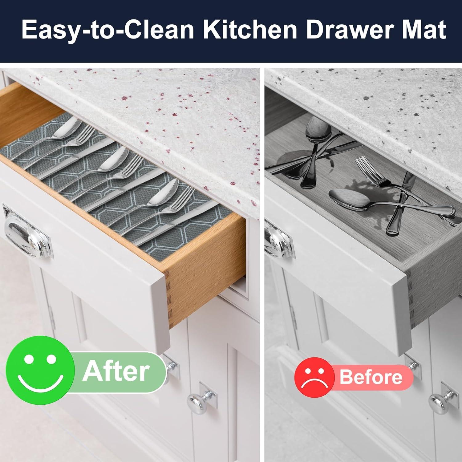 Forro de Estante KIMERSE Gris 30.48x199.39 cm Impermeable