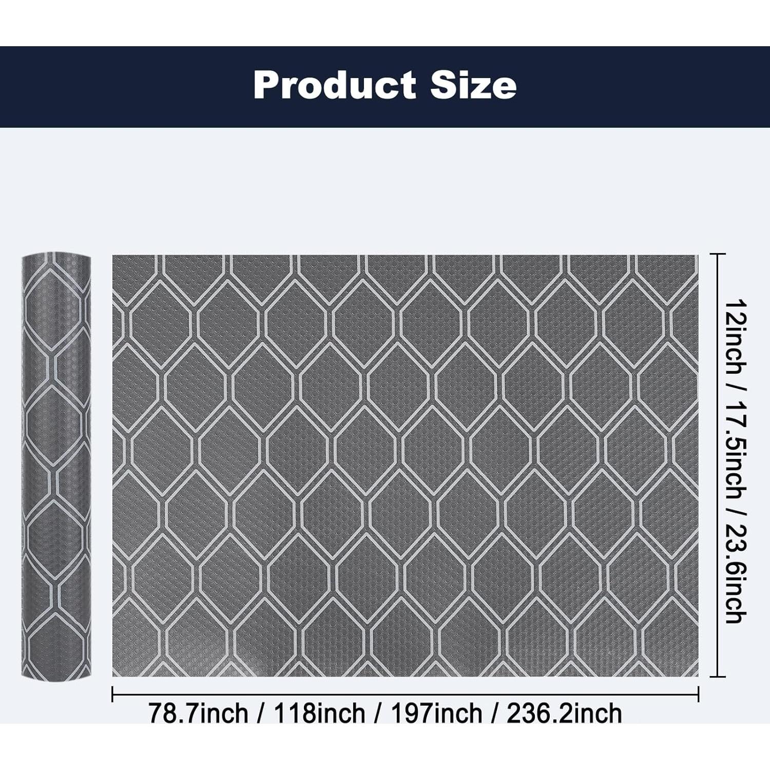 Forro de Estante KIMERSE Gris 30.48x199.39 cm Impermeable