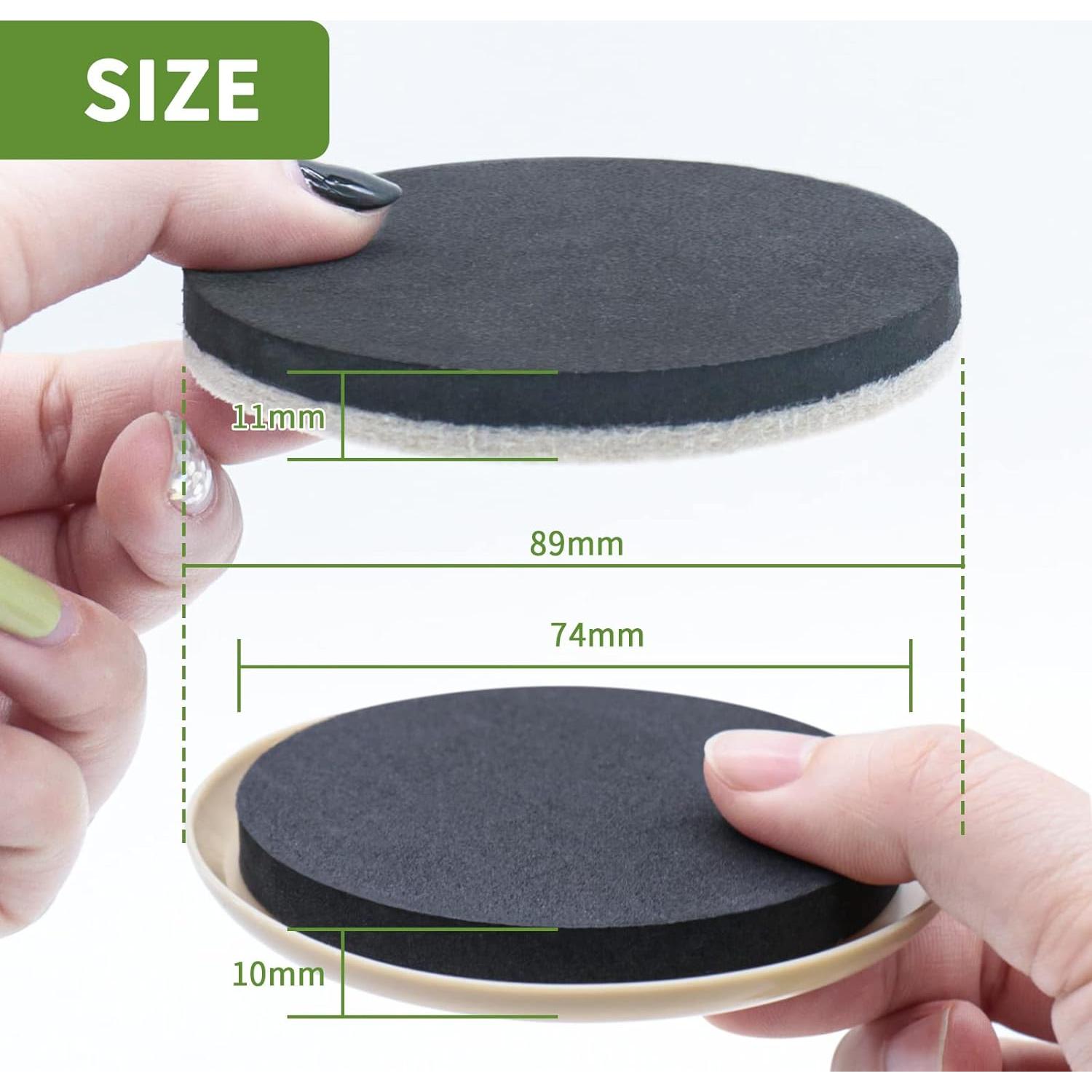 Deslizadores de Muebles 8 PCS 8.89 cm Covercorner Antideslizantes