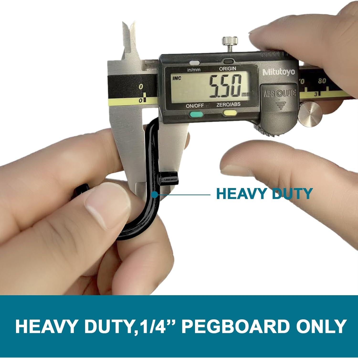 Ganchos de Tablero de Clavos Daanxw 60pcs Extra Gruesos 1/4"