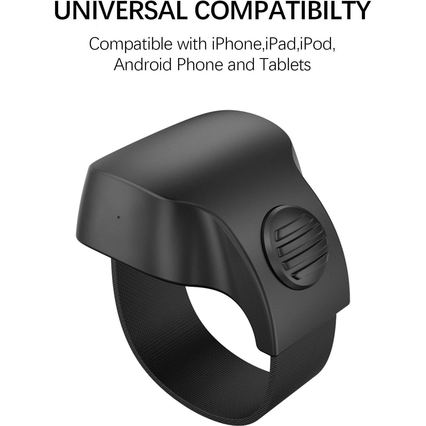 Anillo inteligente Bluetooth OUFANTE R10 para selfies - Negro