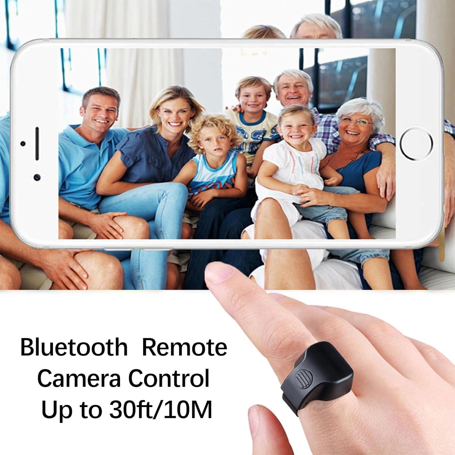 Anillo inteligente Bluetooth OUFANTE R10 para selfies - Negro
