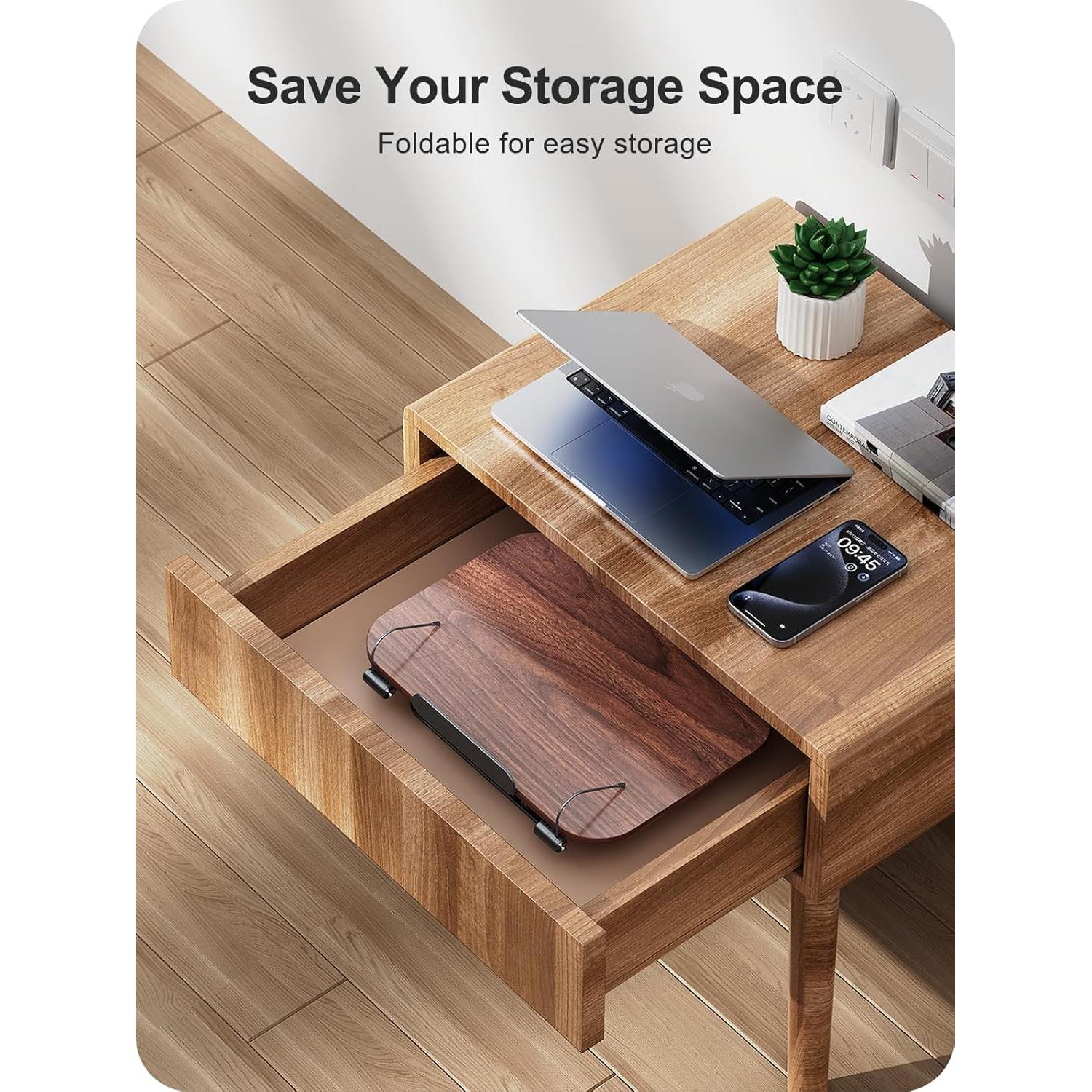 Soporte para Libros MOKURU Ajustable 360° Plegable Negro