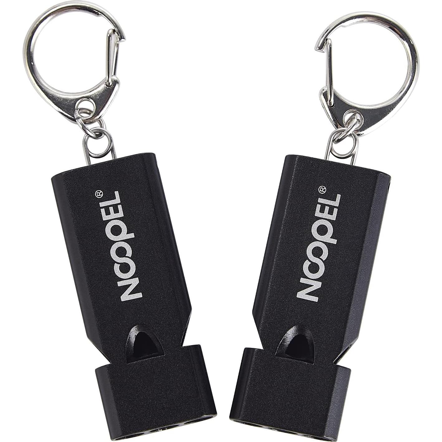 Silbato de Emergencia Noopel 2 Unidades con Cordón y Llavero